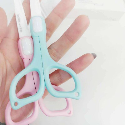 Ceramic Scissors with Case or Baby Food Cutting Lime 15cm Length
