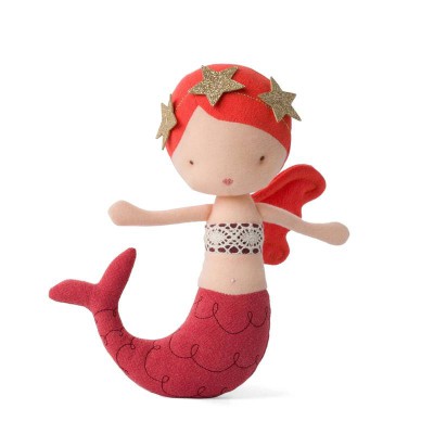 PICCA LOULOU Mermaid Isla Red 22cm