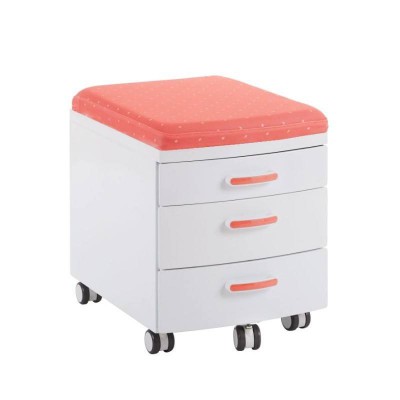 Kid2youth Drawer Unit and Seat with Wheels BLUE/ AQUA/CORAL