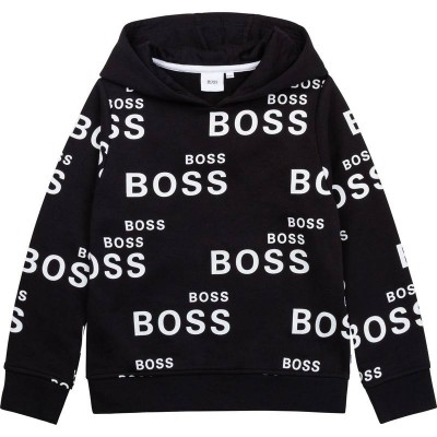 Hugo Boss Hooded Sweatshirt Black Size 4Y - 14Y
