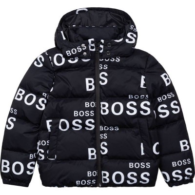 Hugo Boss Puffer Jacket Black Size 6Y - 12Y