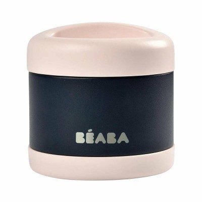 Beaba Stainless Steel Isothermal Portion 500ml - Light Pink / Night Blue