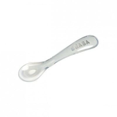 Beaba 2nd Age Soft Silicone Spoon Gery