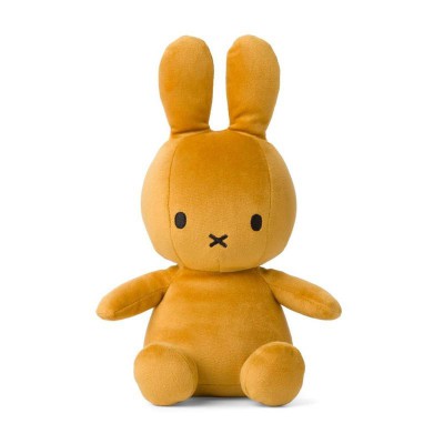 Mr Maria Nijntje Miffy Sitting Veletine Ochre Mustard Yellow 23cm Bunny Soft Toy
