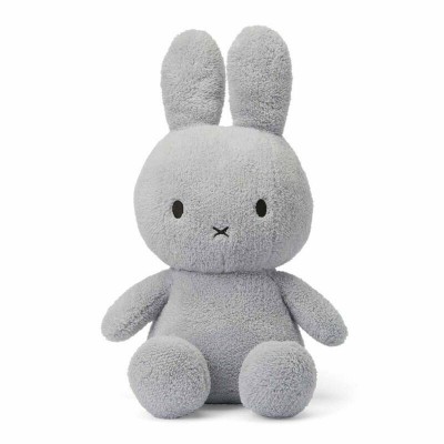 Mr Maria Miffy Sitting Terry Light Grey 33cm Bunny Soft Toy