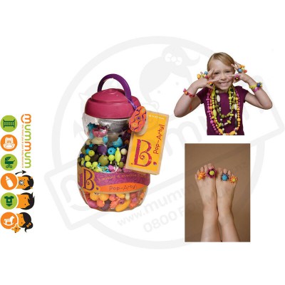 Battat Pop Arty Jewellery DIY Colorful 4-10Yr 500pcs Beading Toys