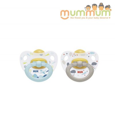 Nuk Classic Latex Soother 6-18mth Blue 2pk