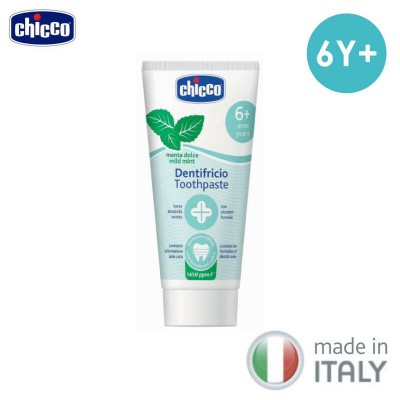 Chicco Dentifricio Toothpaste Mint with Fluoride 6y+