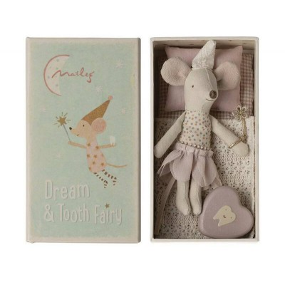 Maileg tooth fairy mouse little sister in box