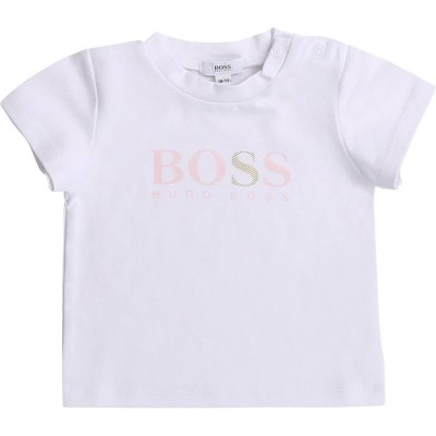 Hugo Boss Short Sleeves T-shirt - White Size 1m, 3m, 6m, 9m, 12m, 18m