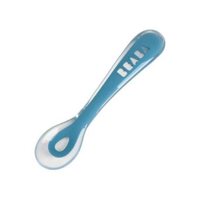 Beaba 2nd Age Soft Silicone Spoon Blue