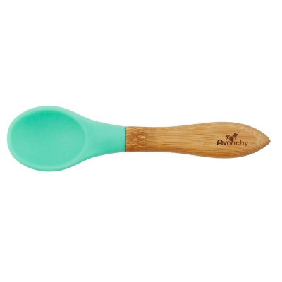 avanchy bamboo baby spoon green for one spoon