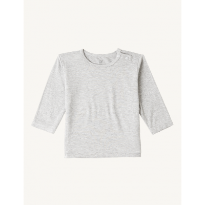 Boody Long Sleeve Top Grey Marl Size 3M - 18M