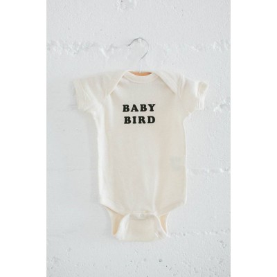thebeeandthefox baby bird bodysuit natural 6m, 12m, 18m