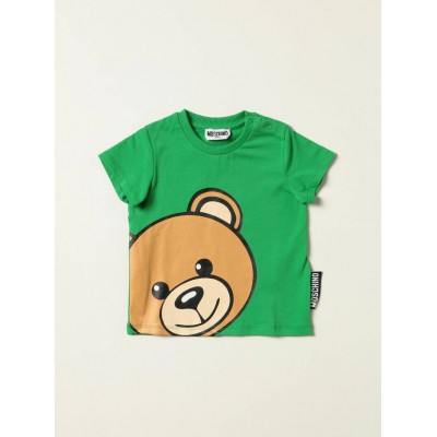 Moschino Baby T-shirt With Big Teddy Green Size: 12M - 3A