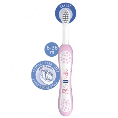 Chicco tooth brush pink 6-36m