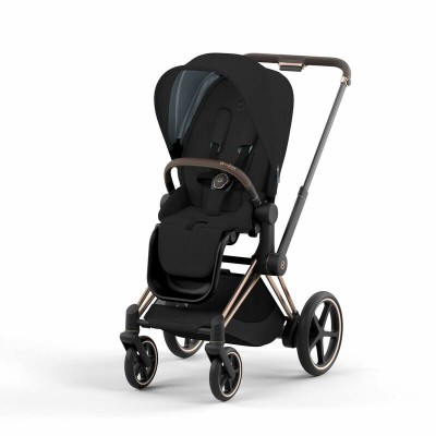 Cybex ePriam Pram Chassis + Seat frame Rose Gold Full Electric Stroller with Rocking Function