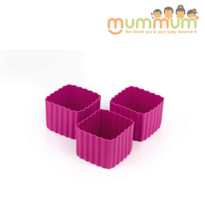 littlelunchbox cup square dark pink