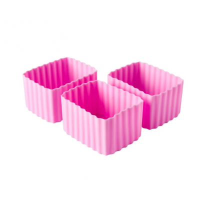Littlelunchbox Bento Cups Rectangle SML Pink