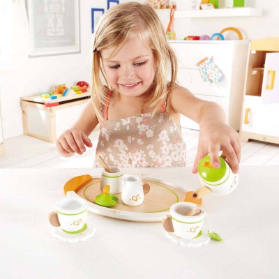 Hape Kids Pretend Play Wooden Toy Teaset For Two