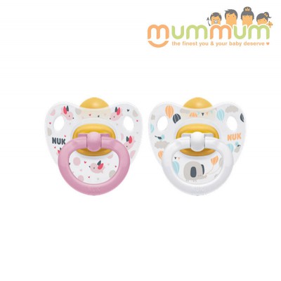 Nuk Soother Latex 18-36m Pink and White