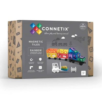 connetix 50 rainbow transport pack