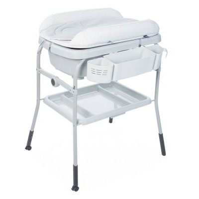 Chicco Cuddle & Bubble Comfort Baby Bath and Changing Table White/Light Grey