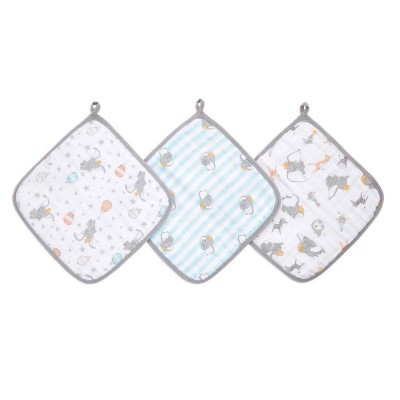 Aden and Anais My Dumbo Washcloth 3 Pack