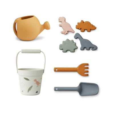 Liewood Silicone Beach and Garden Set Classic Dino Mix