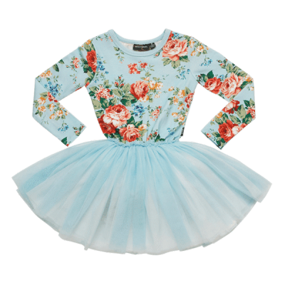 Rock Your Kid French Floral LS circus dress size 2y - 4y