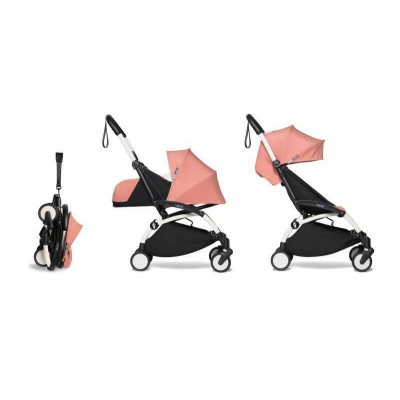 Babyzen Yoyo2 Stroller Ginger 6m+ seat and New Born Pack -- Foldable Bassinet