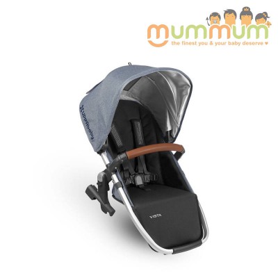 Uppababy Vista Rumble Blue Marl/Silver Saddle Leather - Gregory