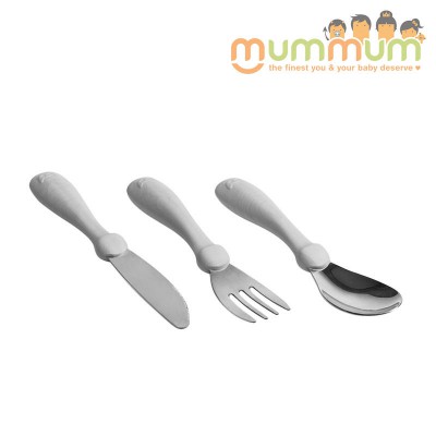 Herobility Hereco Cutlery Toddler set Mist Grey