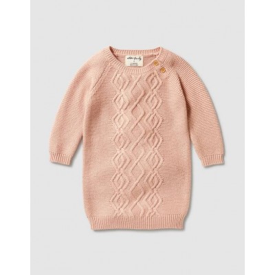 Wilson & Frenchy SS23 Knitted Cable Dress Rose
