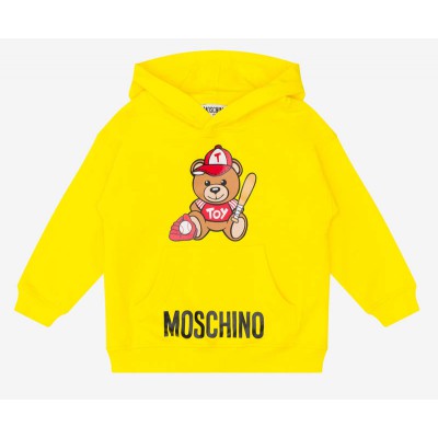 Moschino Baseball Teddy Bear Sweatshirt Yellow Size 4A 5A 6A
