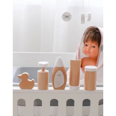 Astrup Wooden Bathing Set For Doll (Miniland)