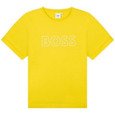 Hugo Boss Short Sleeve T-shirt Yellow Size 14A