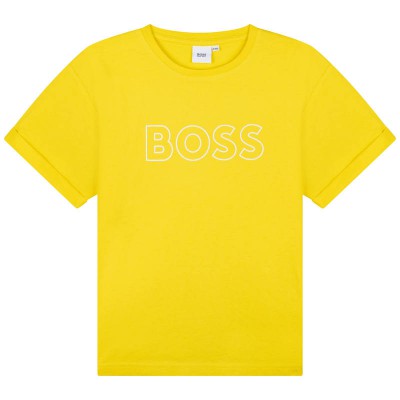 Hugo Boss Short Sleeve T-shirt Yellow Size 12A