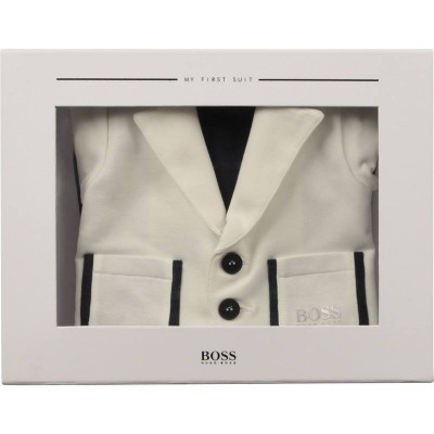 Hugo Boss All In One Off White Size 3M - 18M