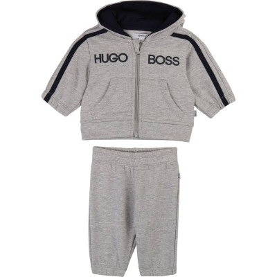 Hugo Boss Track Suit Set - Light Grey Marle Size 12M 18M