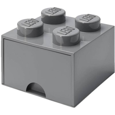 LEGO storage Brick 4 Drawer Dark Grey