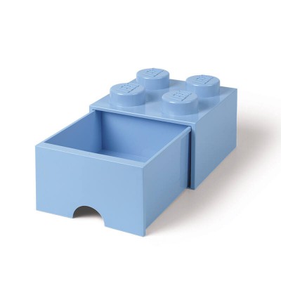 LEGO storage Brick 4 Drawer Light Blue