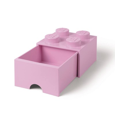 LEGO storage Brick 4 drawer Light Pink