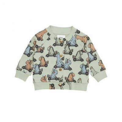 Huxbaby AW23 DINO RACER TERRY BOMBER JACKET 6M-3Y