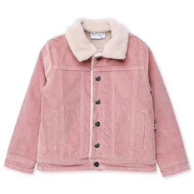 Minti AW24 Teddy Lined Cord Bomber Muted Pink