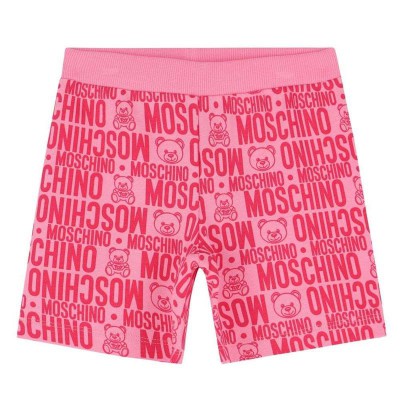 Moschino Pink Logo Shorts Size 2A, 3A