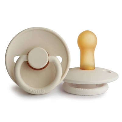 FRIGG Natural Classic Pacifier Single Cream