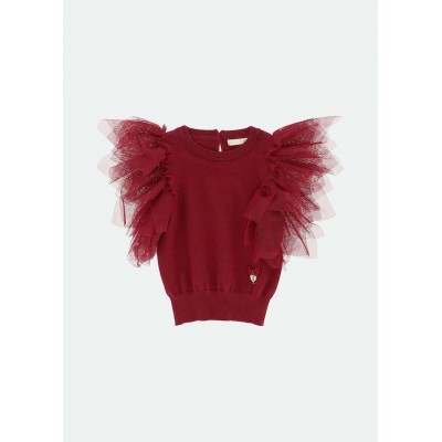 Angel Face Nakita Knitted Top Tibetan Red Size 2Y - 9Y
