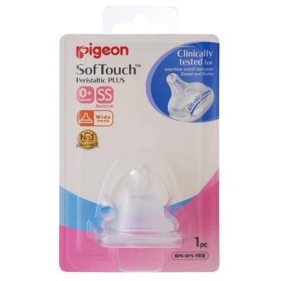 Pigeon SofTouch PLUS Wide-Neck Teat 1PC (SS)