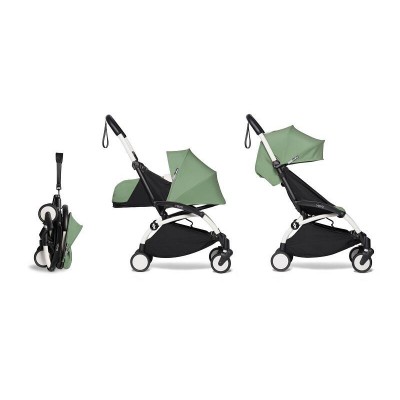 Babyzen Yoyo2 Stroller Peppermint 6m+ seat and New Born Pack -- Foldable Bassinet